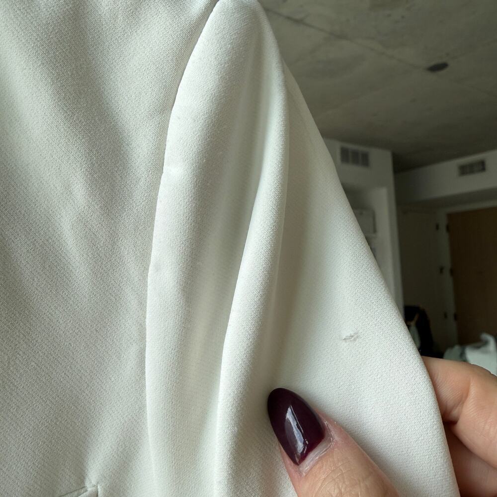 Veronica Beard Scuba Blazer Jacket White - Picture 5 of 7